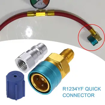 

R1234YF Automotive Air Conditioning Refrigerant Fluorine Quick Coupler Simple Joint Adding Liquid Connector QC1234L