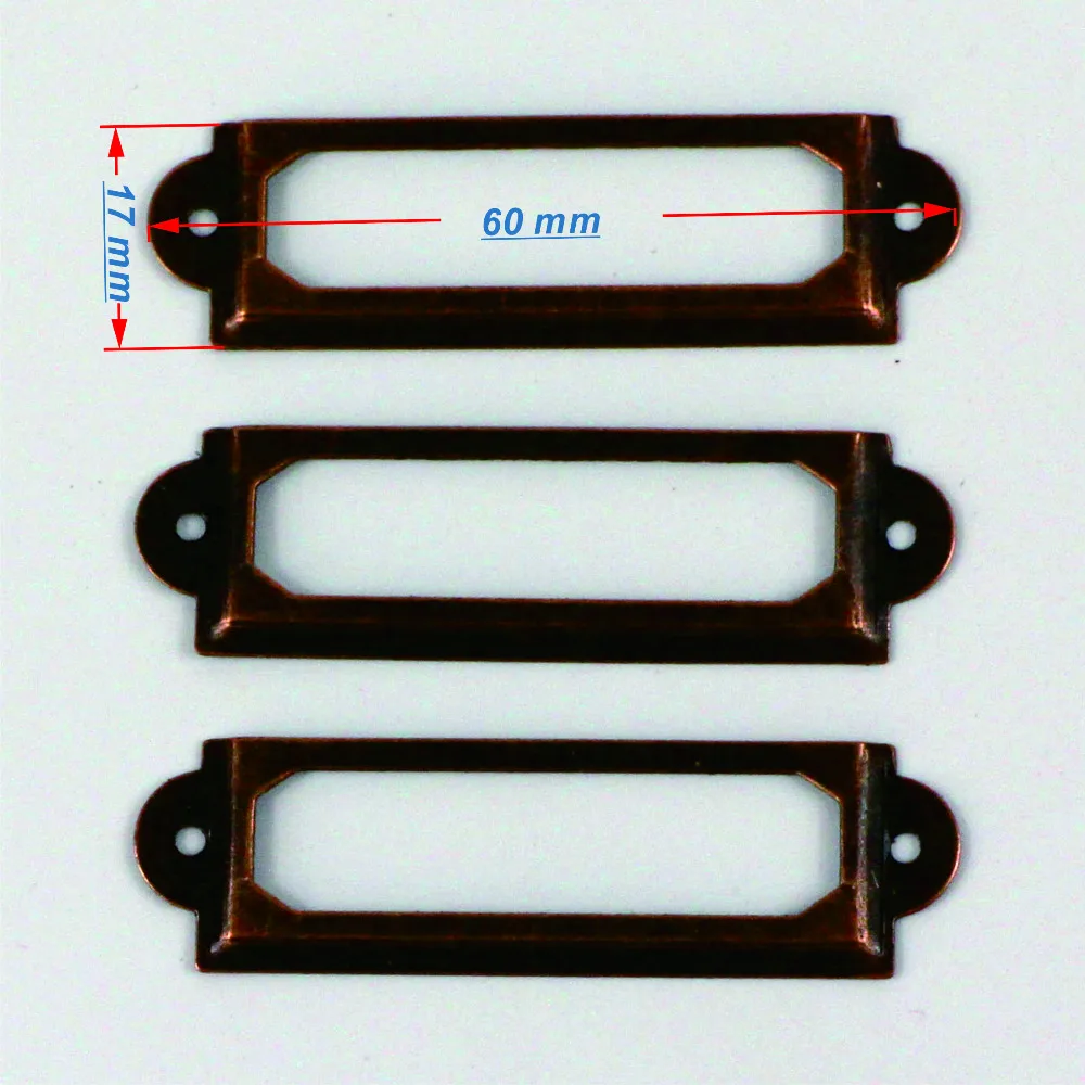 Antique copper /bronze Iron Label Frame Card Holder scrapbooking accessories 30Pcs