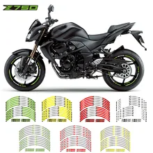 Новая высококачественная 12 шт подходит мотоциклетная наклейка для колес полоса светоотражающий обод для Kawasaki Z750