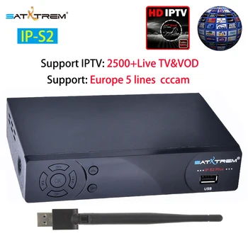 

Satxtrem IPS2 Spain Ccam IPTV Satellite Receiver With MT7601 Wifi DVB S2 Receptor TV Turner Vga SDR Satellite TV Receiver
