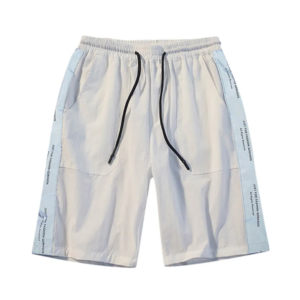 DOUDOULU Summer Fashion Men's Stickers Pocket Tether Elastic Cotton Casual Male Shorts homme Pants Shorts#CL30