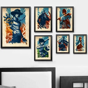 

Japanese Anime One Piece Dragon Ball Vintage Wall Art Paint Wall Decor Canvas Prints Canvas Art Poster Oil Paintings No Frame