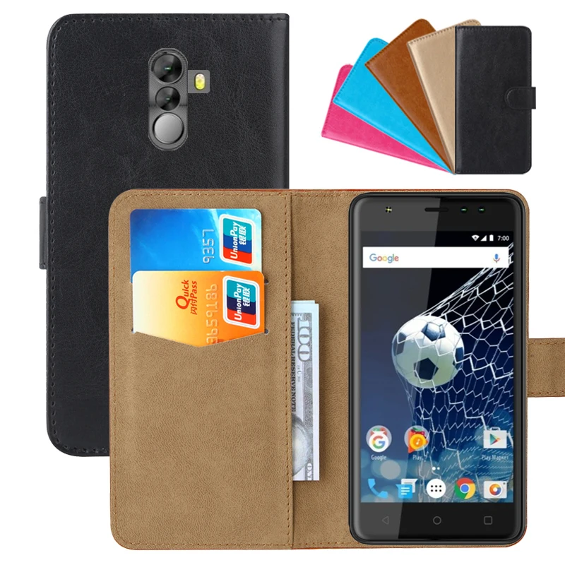

Luxury Wallet Case For Vertex Impress Game PU Leather Retro Flip Cover Magnetic Fashion Cases Strap