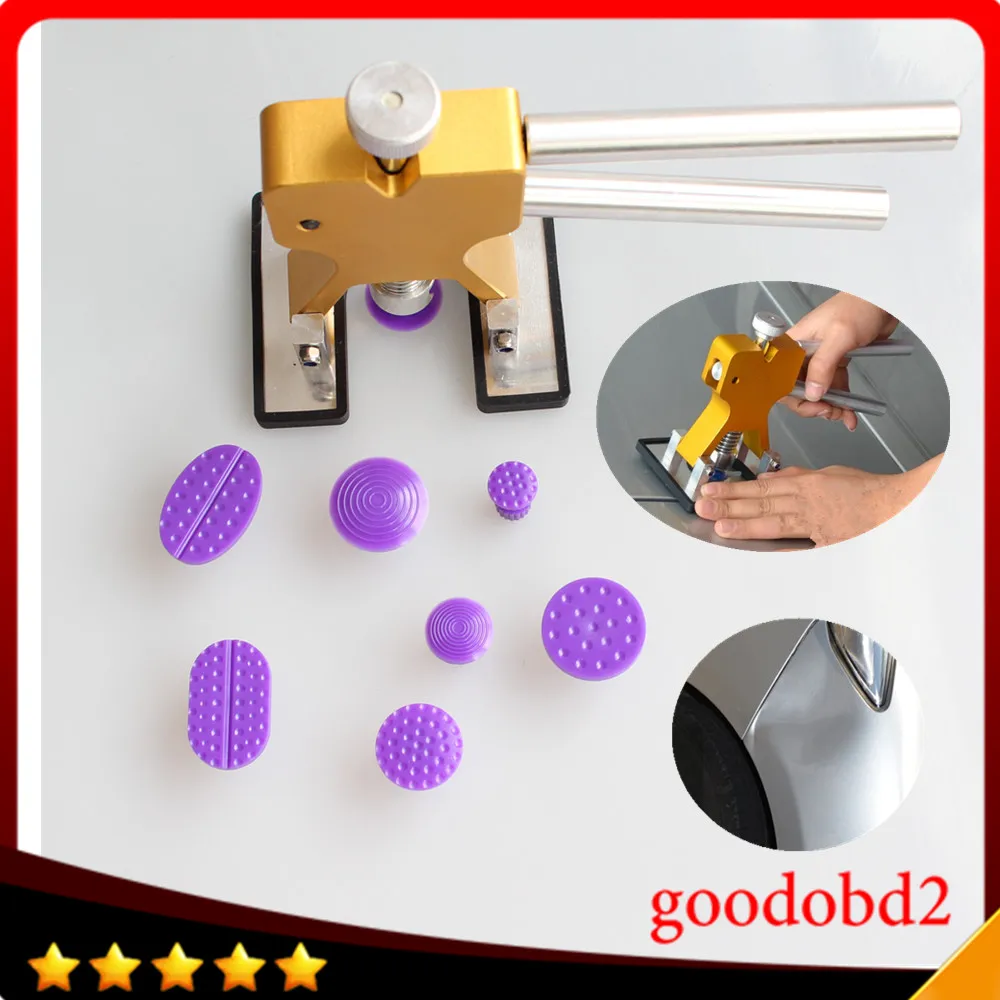 

Car PDR Dent Removal tool with Rubber hammer with Glue Tabs 8x Paintless Dent Remover Tools of the dents for VW Audi