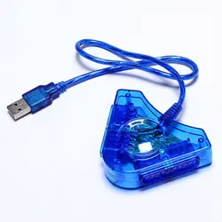 Игровой джойстик USB двойной плеер конвертер адаптер кабель для PS2 Привлекательный двойной для Playstation 2 PC игровой контроллер USB оптовая