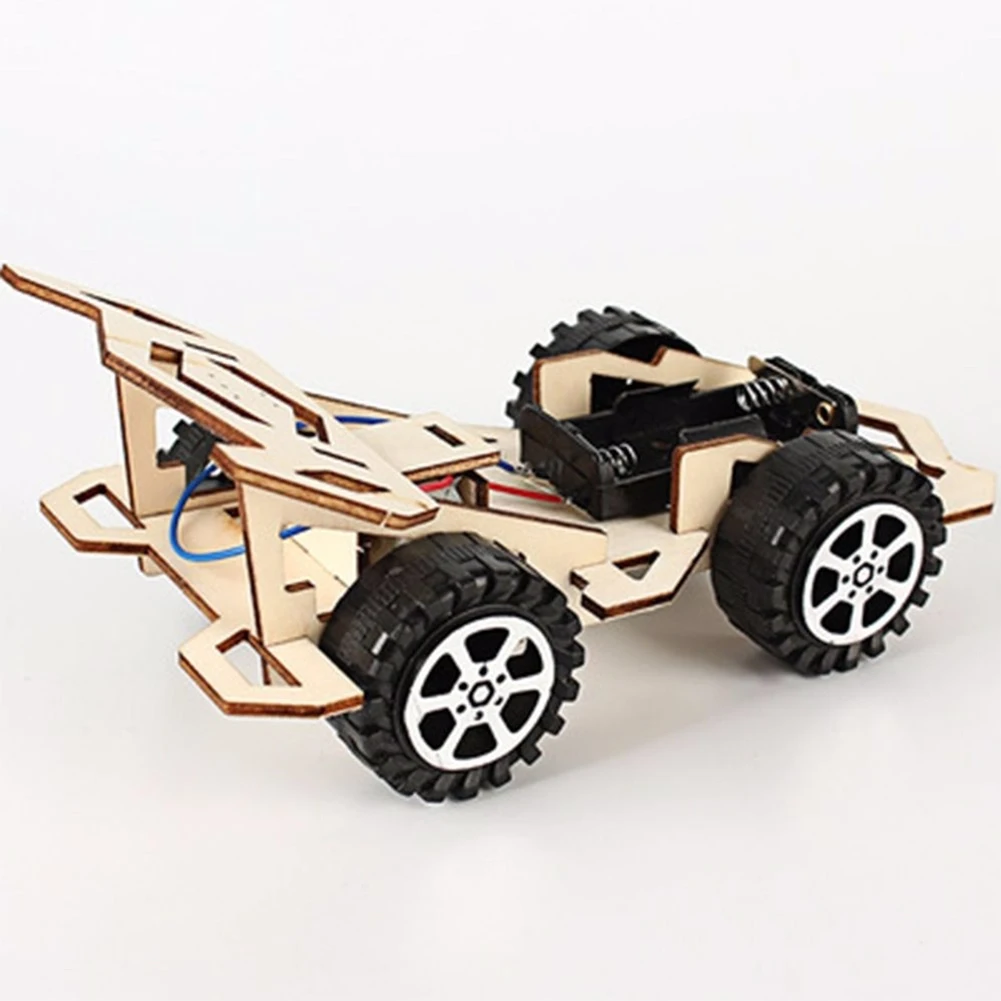 

Fun Racing Car Model Kit DIY Kids Principle Cognition Wooden Scientific Developmental Assembly Educational Teaching Toy