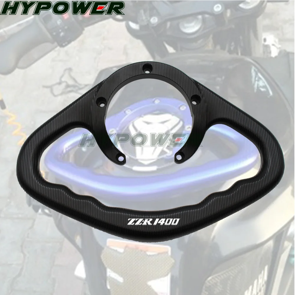 

Для Kawasaki ZZR1400 2006-2016 CNC пассажирские рукоятки ручка захват бака ручки подлокотника логотип ZZR1400
