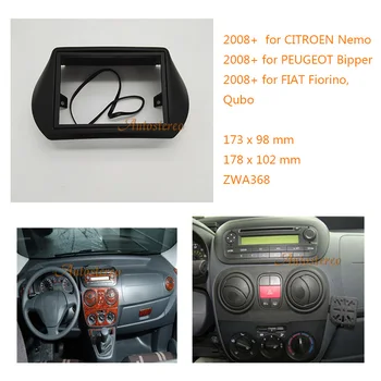 

Two din Car Radio fascia for FIAT Fiorino Qubo 2008+ for CITROEN Nemo 2008+ for PEUGEOT