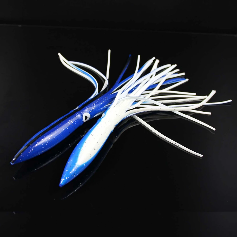 SPINPOLER 11.8inch30cm 42g Fishing Octopus Skirt Squid Skirt Lure Jig Octopus Trolling Saltwater Bait Squid Lures  (3)