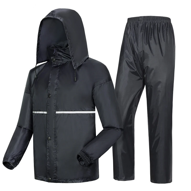 

Thick double raincoat split suit cross-border direct rain pants adult reflective bicycle electric motorcycle riding waterproof