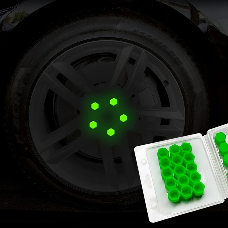 20pcs Car Styling Silica Gel Wheel Nuts Covers Protective Bolt Caps Hub Screw Protector 17mm 19mm 21mm Green Glow In The Dark 20pcs Car Styling Silica Gel Wheel Nuts Covers Protective Bolt Caps Hub Screw Protector 17mm 19mm 21mm Green Glow In The Dark