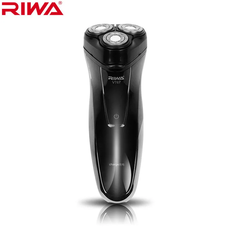 

Riwa Rechargeable Rotary Electric shaver 3D floating head Triple blade machine Beard Trimmer shaving without residue 220V