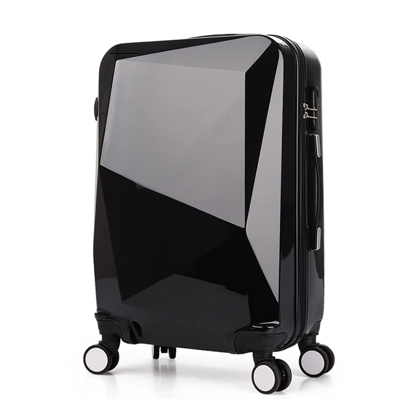 Ромбовидный чемодан на колесиках, чемодан на колесиках, Женская дорожная сумка, 20 дюймов, Студенческая сумка для переноски, пароль, жесткий багажник для мужчин