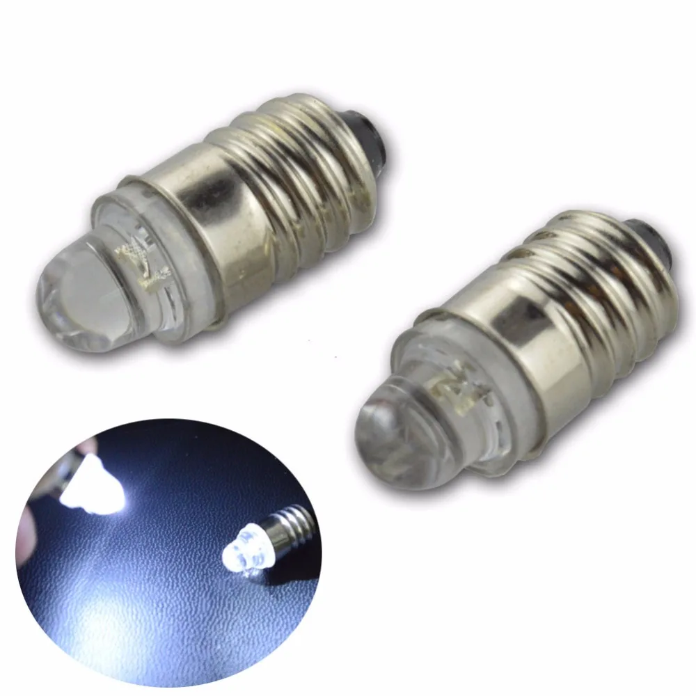 

2pcs 3000K 6000K DIP 1 LED E10 Screw bulb Warning signal bulb E10 Instrumentation E10 12V Indicator Warm White E10 White