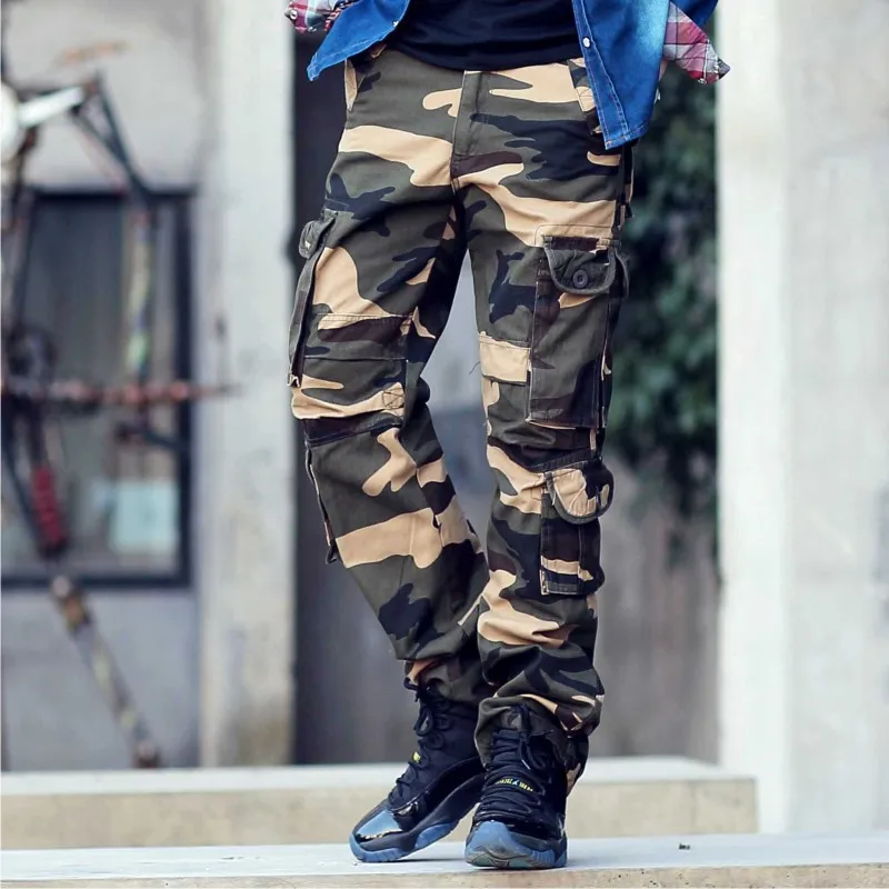 mens cargo camo joggers