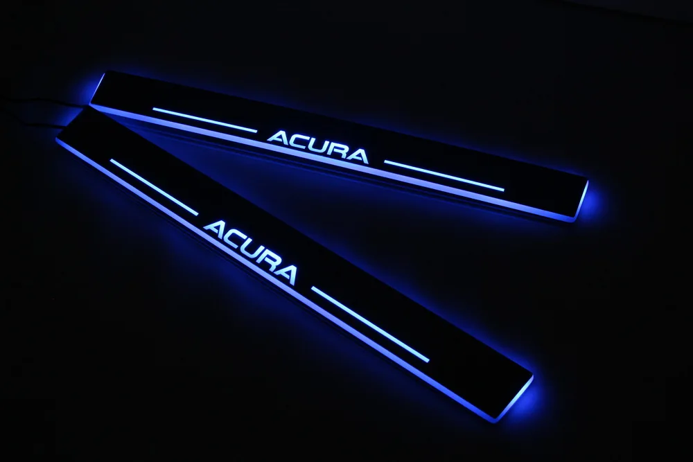 Qirun акриловые светодиодные движущиеся двери потертости Добро пожаловать свет лампа для дорожек порога пластины накладки для Acura TLX