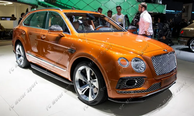 2015-2018 Bentley Bentayga Mulliner Carbon Package Style Front Bumper Air Duct Intake Addon Cover Canards CF (105)