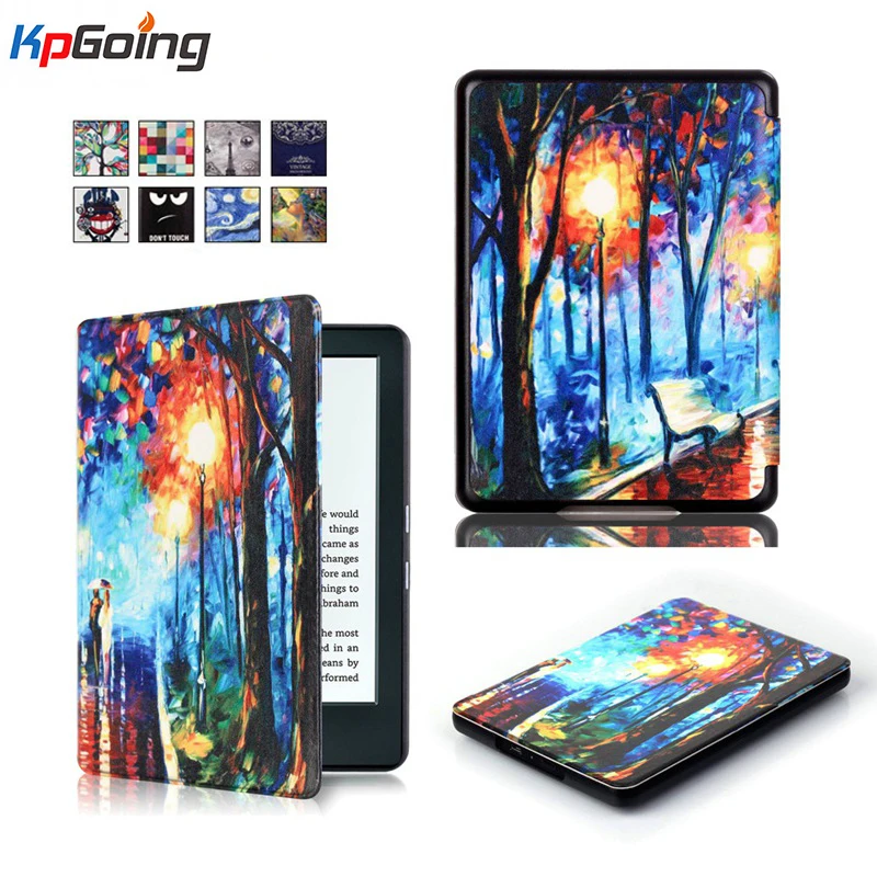 

Fashion Picture Print Flip Leather Case Cover for New Kindle 2016 8th Generation Fundas for Amazon Kindle 8 Generation 2016 Case
