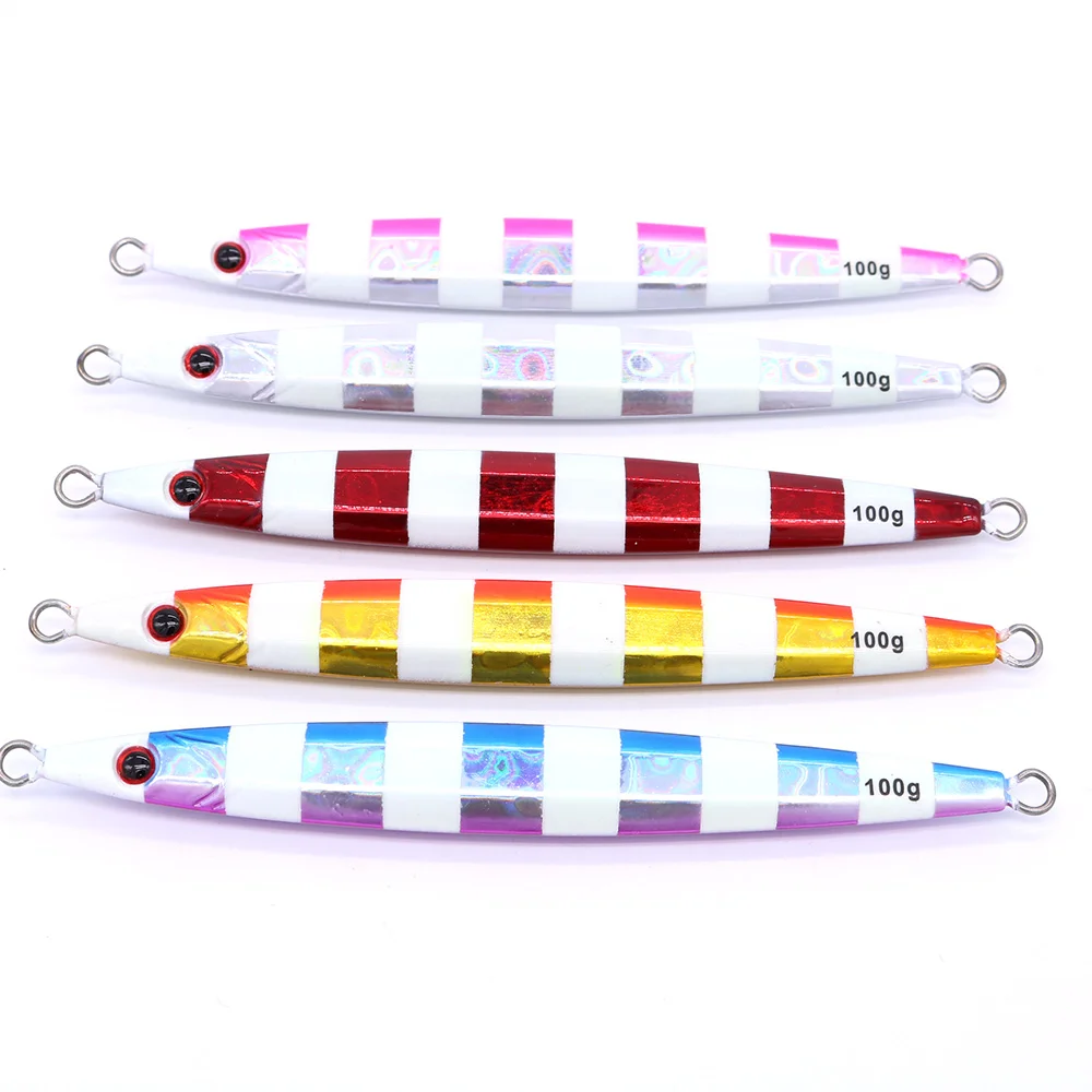

CASTFUN Artificial Bait Vertical Jigging Fishing Lure Metal Jig Slow Jig Lead Jigging Lure Baits 1pc 100G 160G 200G