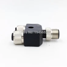 M12 Трехходовой трубы водонепроницаемый сенсор разъем преобразования штекер мужской женский 4 5 pin