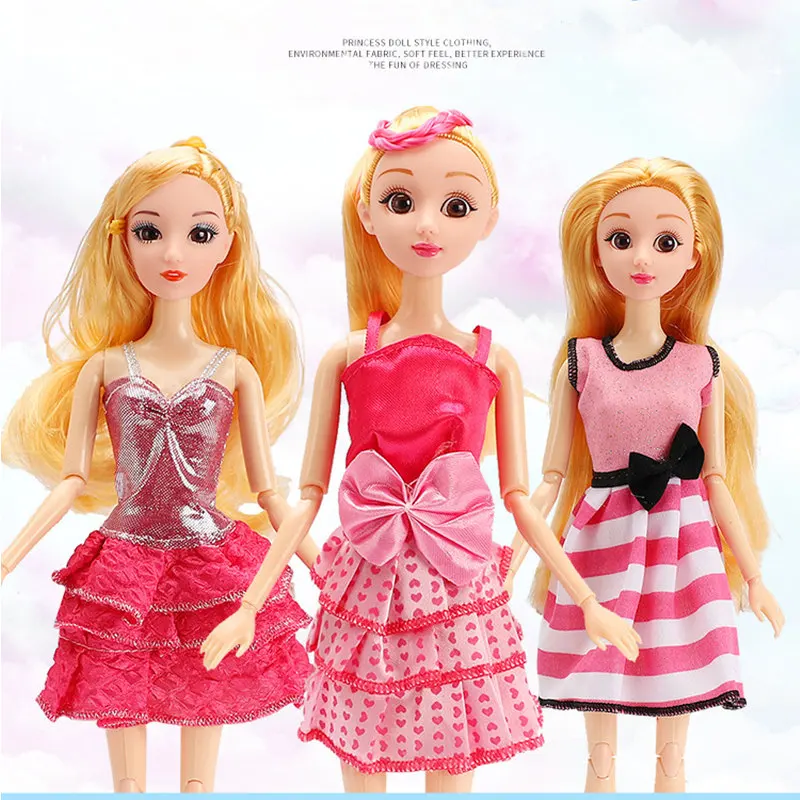 Платье Кукла Одежда Аксессуары для 30 см BJD куклы модное платье принцессы для автомобиля кукла костюм игрушки для девочек 15 Тип