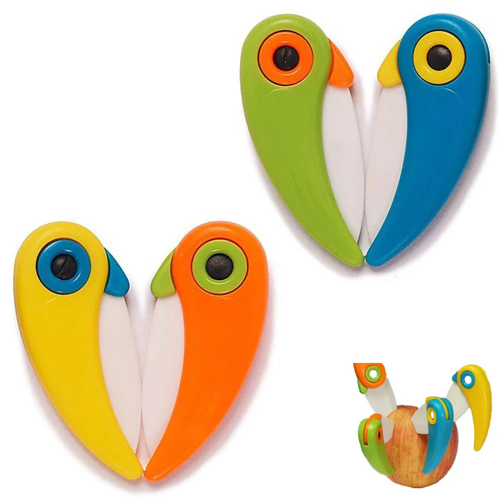 

Mini Pocket Cutlery Cutter Cut Slice Bird Blade Ceramic Vegetable Kitchen Fruit Picnic Peeler Pare Peel Fold Knife