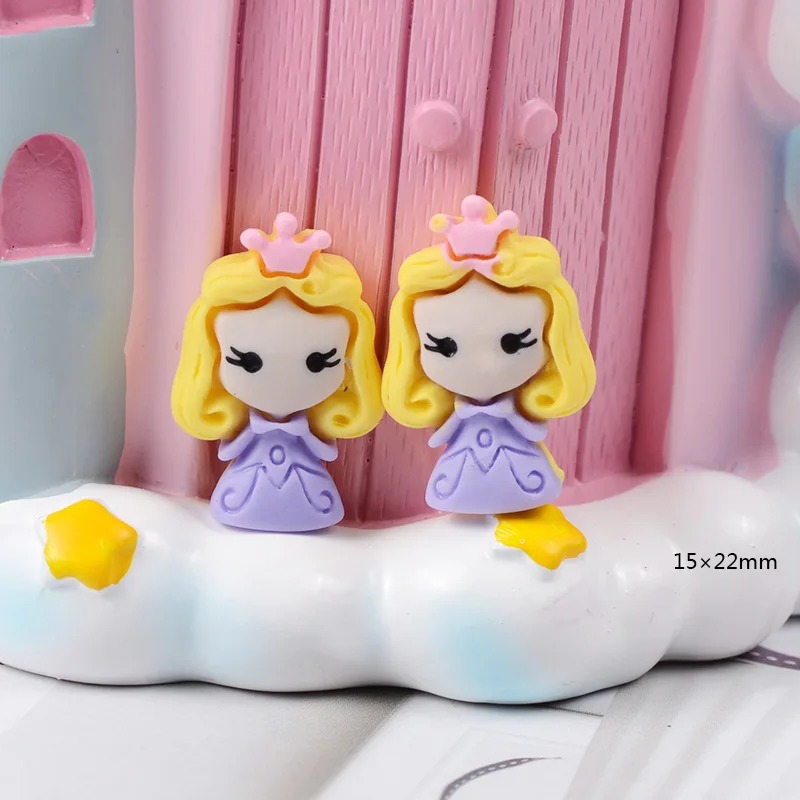 7 шт. мультяшная принцесса полимерная слизь талисманы Lizun Моделирование глины DIY аксессуары коробка игрушка для детей слайм поставки