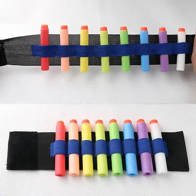 

1PCS Carrier Bullet Pouch Wrist Tactical Cuff Bracer Wrist Support Wrister Kids Toy Foam Bullet For Nerf