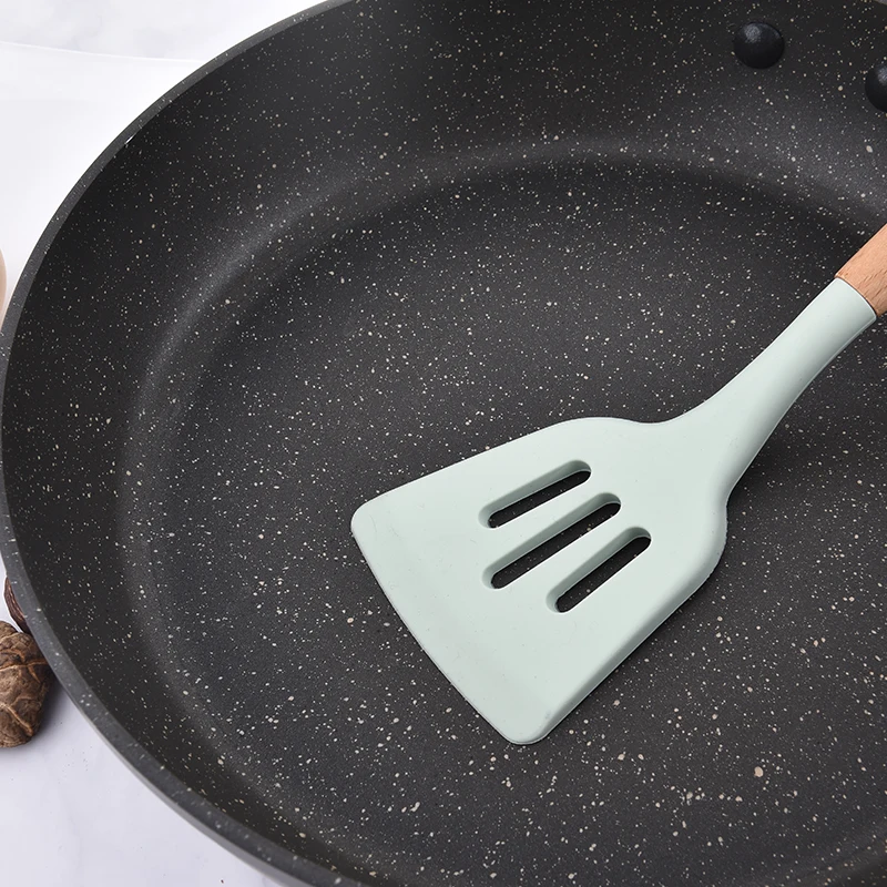 10pcs Silicone Cooking Utensils for Non-stick Cookware - Wood Kitchen Tool,BPA Free,Silicone Wooden Spatula With Bamboo Bucket 10pcs Silicone Cooking Utensils for Non-stick Cookware - Wood Kitchen Tool,BPA Free,Silicone Wooden Spatula With Bamboo Bucket