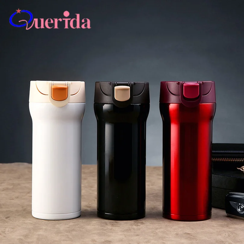 Lock Buckle Double Layer 304 Stainless Steel Thermo Cup Creative Travel Coffee Mug Thermos Vacuum Sports Thermal Flask | Дом и сад