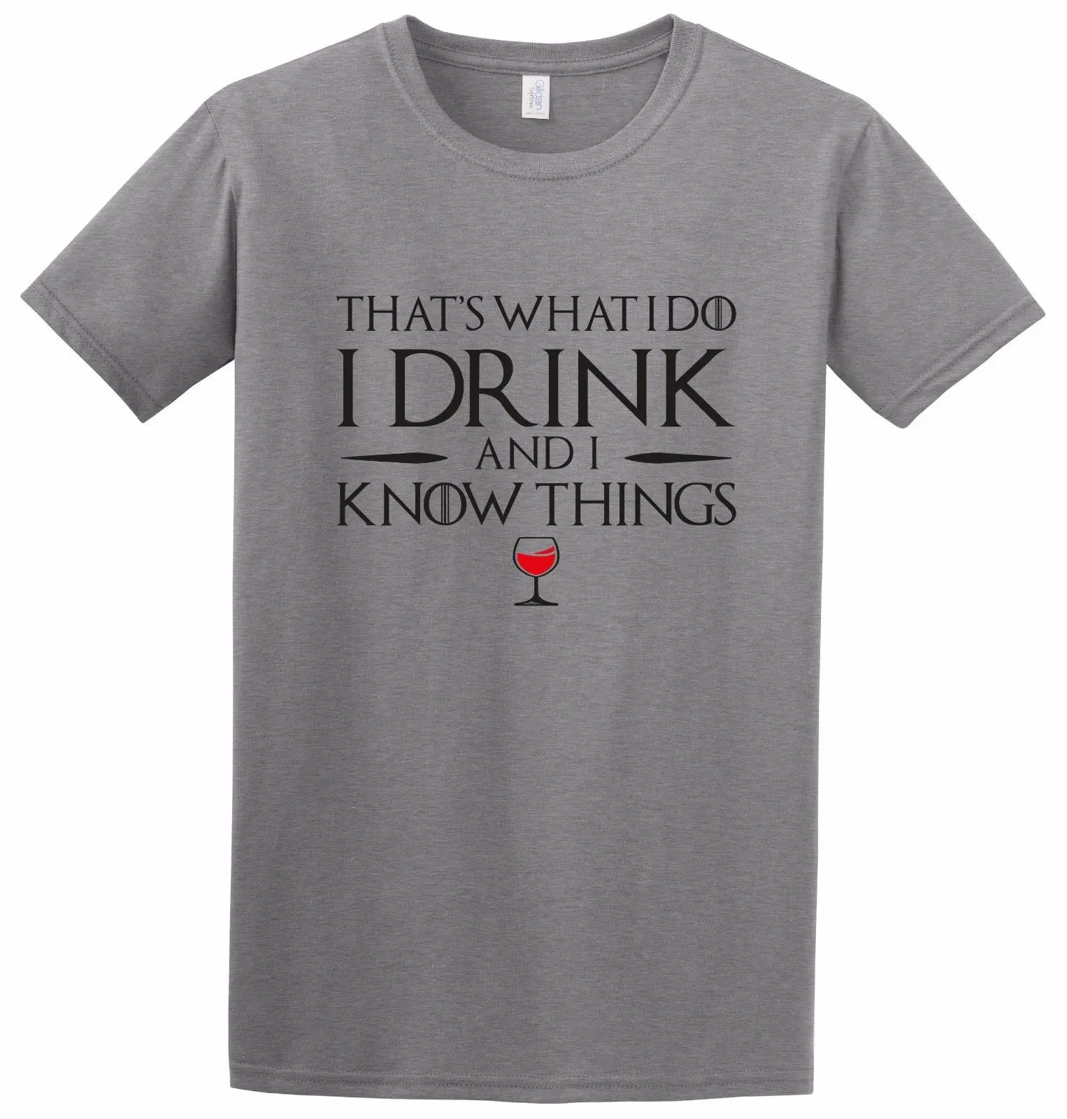 Я пью и знаю вещи Игра престолов Tyrion Quote Inspired t shirt Подарочная Футболка с