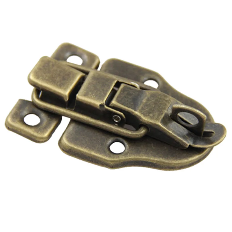 

Cabinet Boxes Duckbilled Metal Toggle Latch Catch Hasp Bronze Tone