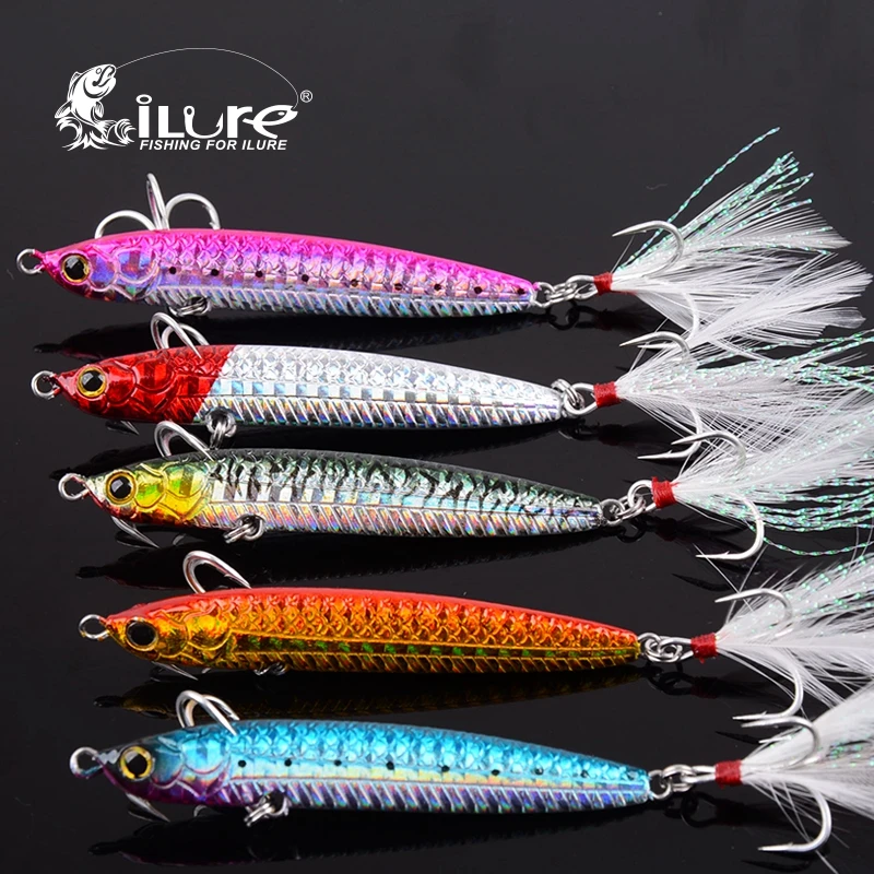 ILure 5 unids/lote cebo de lápiz caballa española carpa pesca 20g/30g jigging cebo de pesca cebo artificial cebo pesca