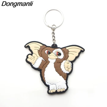 

P2997 Wholesale 20pcs/lot Cute Monster Double sided PVC Pendant Key Chain Car Keychain Keyholder Ring Key Holder Gift