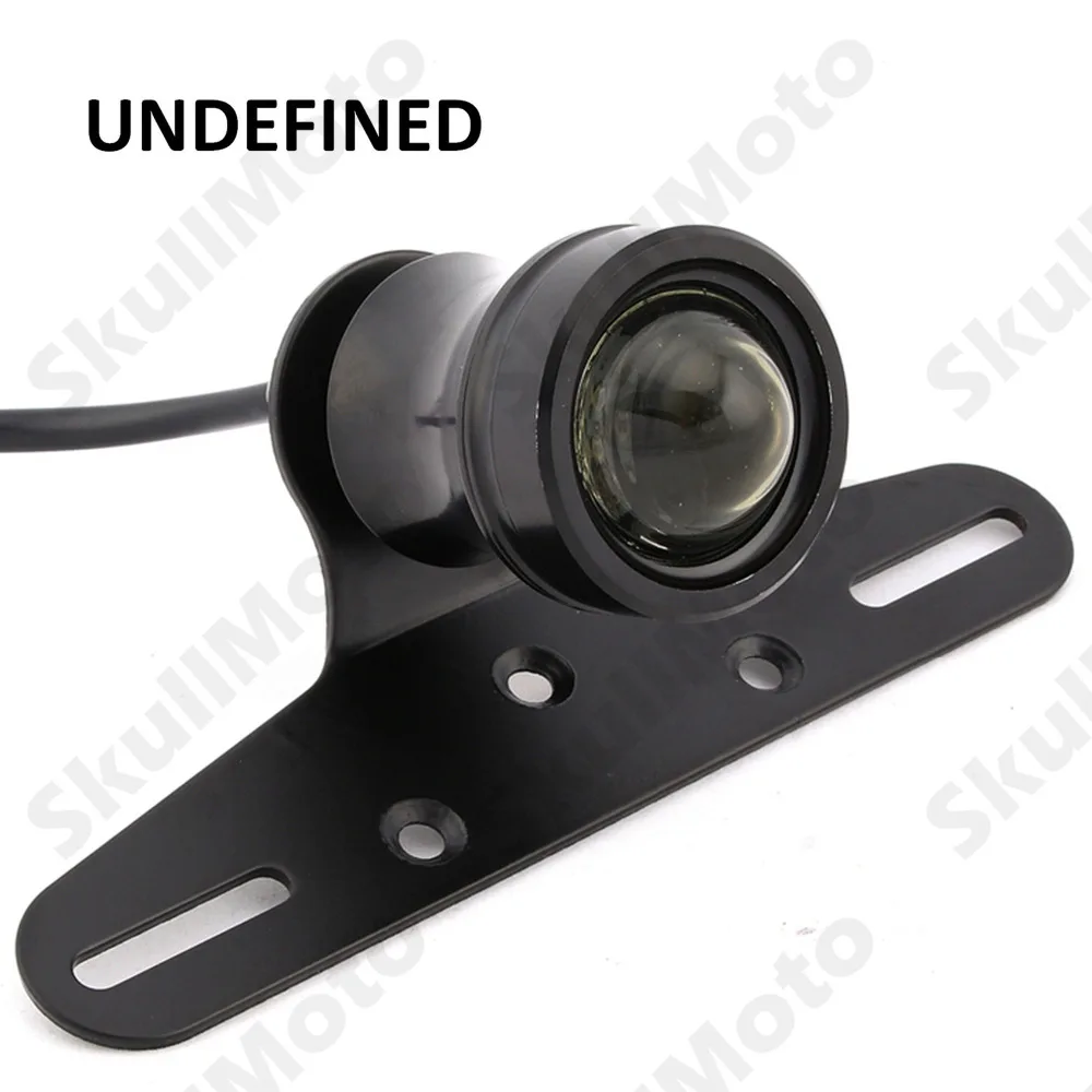 cheap Black Smoke Motorcycle Brake Tail Light License Plate Bracket Mount For Harley Dyna Bobber Chopper Bikes Universal UNDEFINED