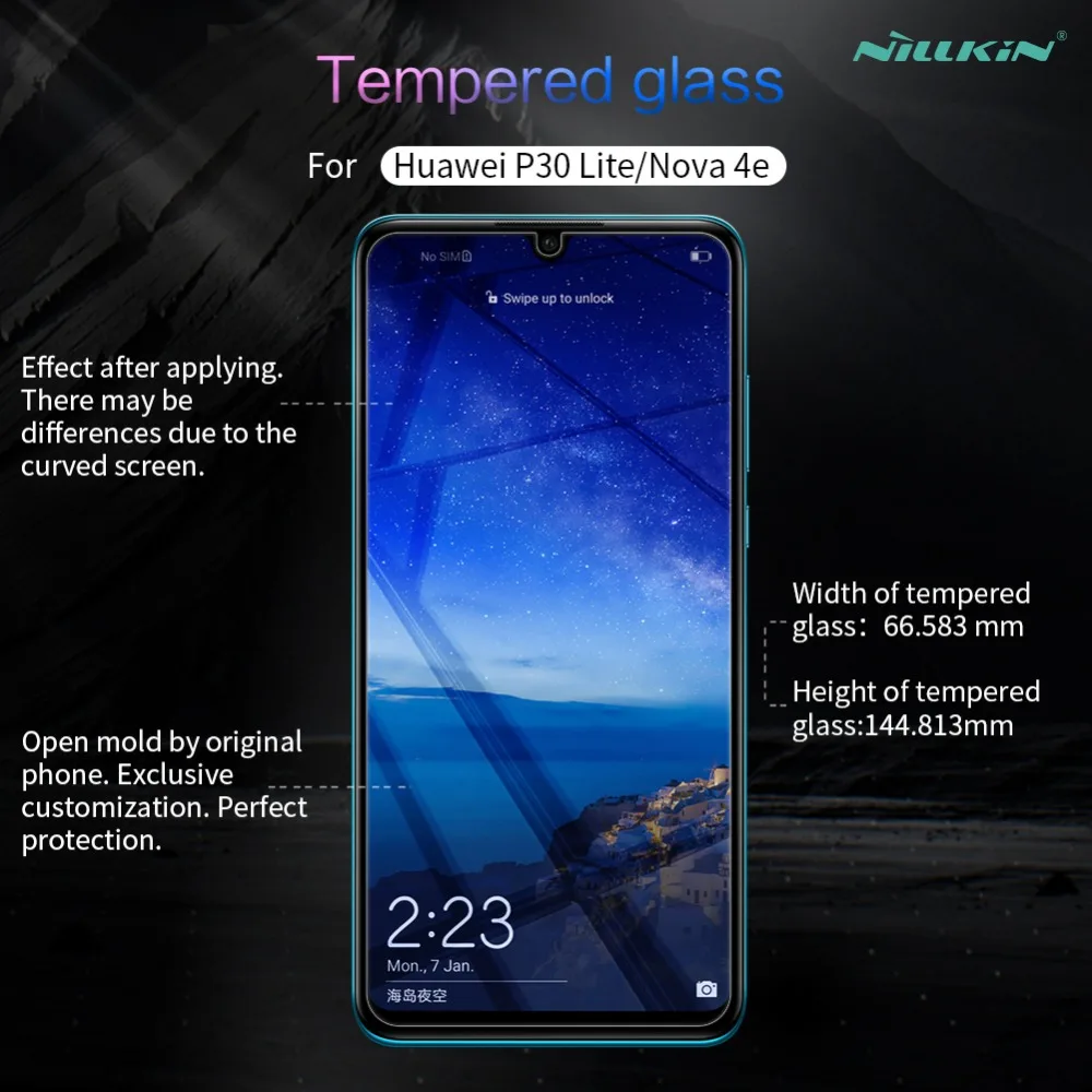 Huawei Honor 30 30s 20 Pro 10 9X V10 закаленное стекло Nillkin Защитное для экрана на P40 P30 P20