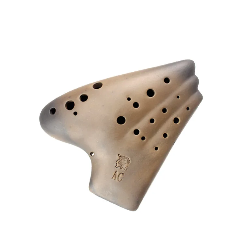Buy 20 Holes Ocarina Alto C Three Tubes Smoked Burn AC