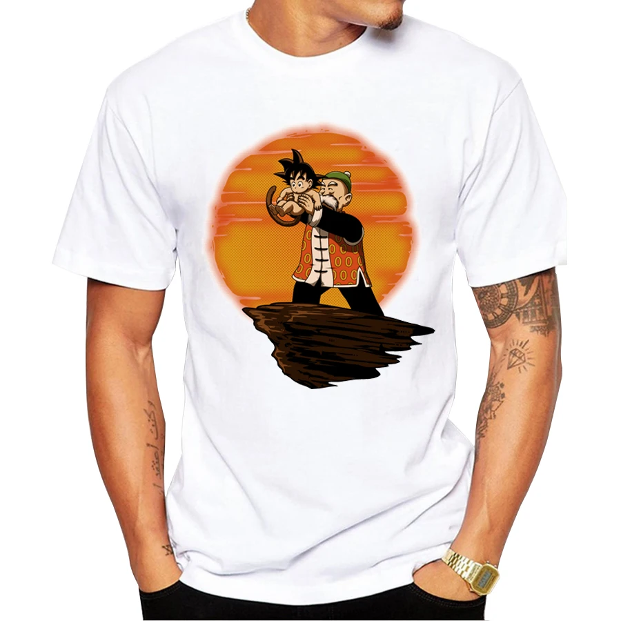 

2017 Summer Men The Dragon Ball Z T Shirts Newest Fashion Origin of Goku Design T-Shirt Short Sleeve Tops Cool Male Tee