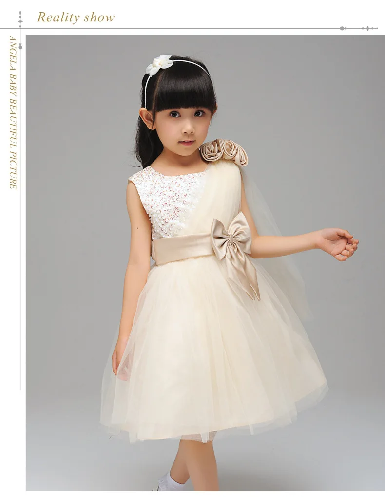 Детское свадебное платье-пачка для девочек; платья принцессы с цветочным рисунком для девочек; платье с бантом и жемчугом; Новинка лета года
