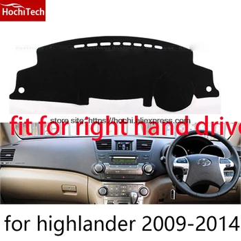 

For toyota Highlander right hand drive dashboard mat Protective pad black car-styling Interior Refit Sticker Mat products