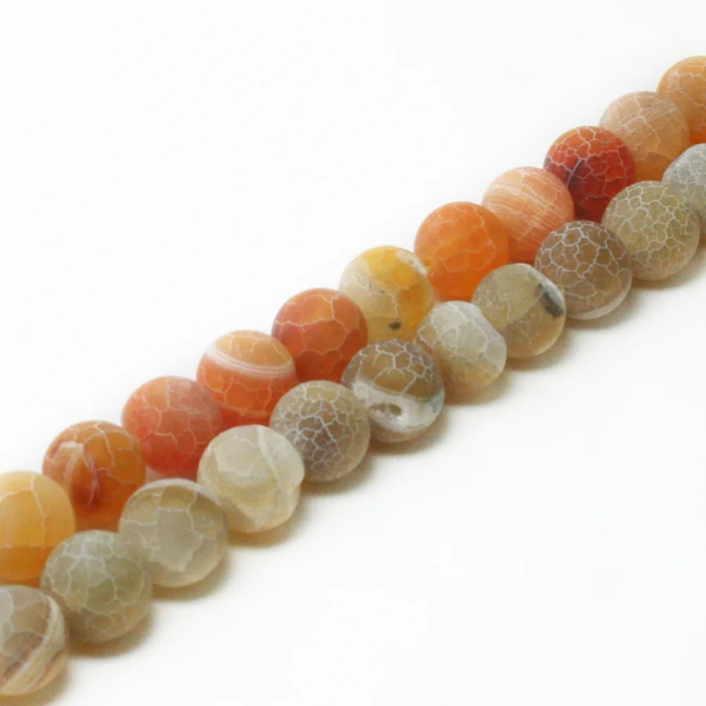 

33pcs/lot Natural Stone Beads Frosted Agates Onyx Beads For Jewelry Making DIY Bracelet & Necklace 12mm Strand 15"