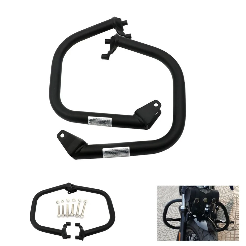 

New Matt Black Front Bumper Buffer Knees Legs For Harley Street 500 XG500 750 XG750 2015-2017 Motorcycle Engine Guard Crash Bars