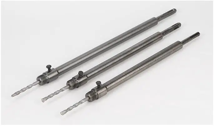 1PC 330-350mm length M22 to SDS PLUS/SDS MAX/Square four hollow/big Hex shank adapter extension rod for hammer wall hole saw