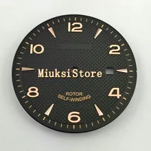 1 шт. 35,6 мм белый/черный циферблат подходит для ETA 283 Miyota 8215 8205 821A механизм