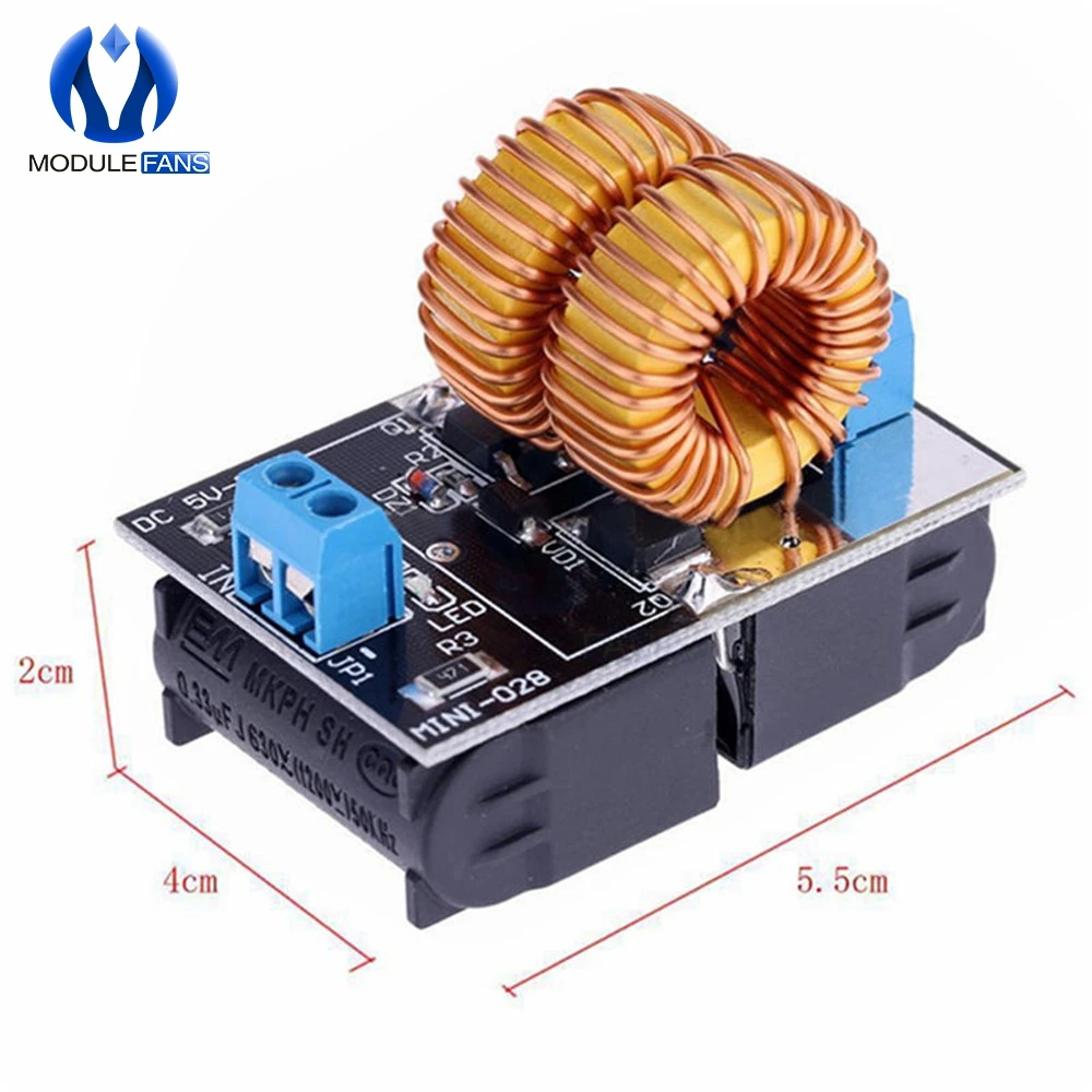 DC 5V 12V 120W Mini ZVS индукционный нагревательный модуль Tesla Jacobs лестница без метчиков с