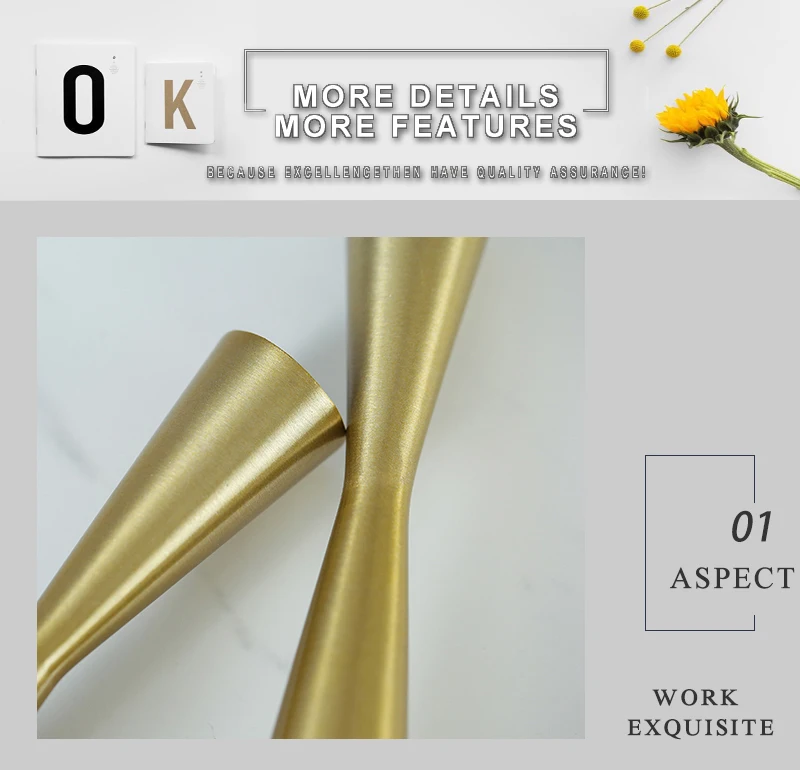 lantern metal candle holder gold wedding stands for flowers wedding centerpieces for tables (3)