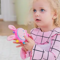 Детские мягкие мультфильм Плюшевые игрушечные лошадки колокольчик пластик вращающийся мяч утешительная кукла для младенческой BM88