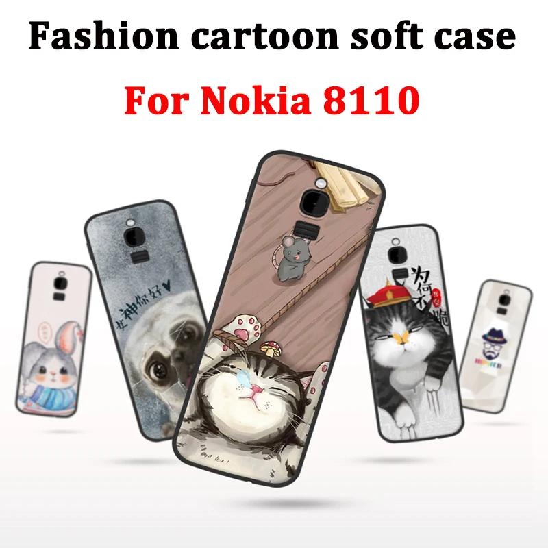 

2pcs For Nokia 8110 Case Cover soft Case Nokia8110 Back Cover For Nokia TA-1059 Phone Cases coque For Nokia TA1059 skin shell
