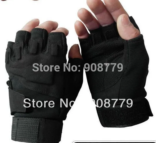 Тактические страйкбол регулируемые перчатки без пальцев Открытый Охота велосипедный Пейнтбол D-648