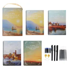 Английский копирайтер каллиграфия Курсив почерк паз практика с ручкой набор авто Fades может быть повторно использован